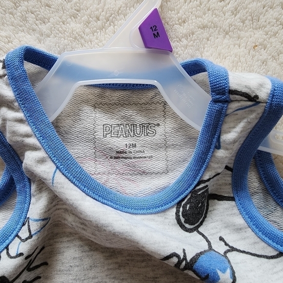 New baby girl summer clothes bundle of Snoopy dress and Disney pajamas size 12 m - Picture 4 of 9